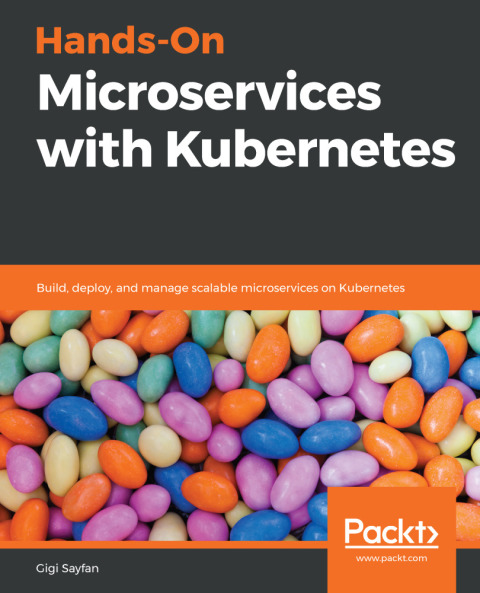 Cover image for book Hands-On Microservices with Kubernetes