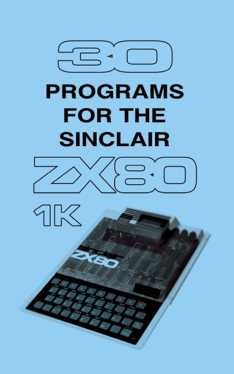 Cover image for book 30 Programs for the Sinclair ZX80