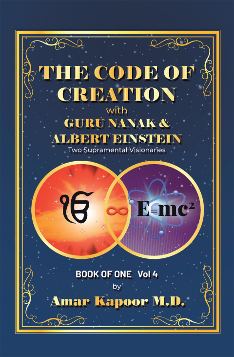 Cover image for book The Code of Creation with Guru Nanak and Albert Einstein