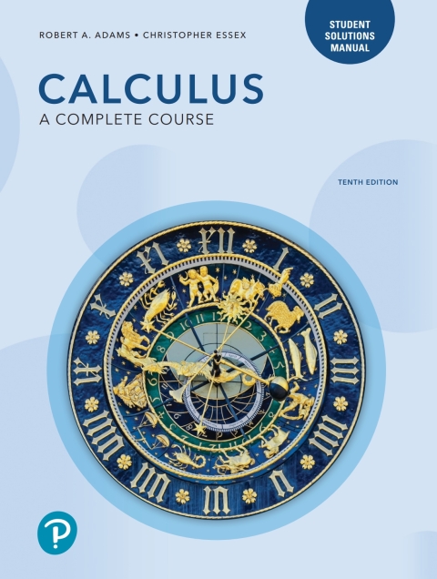 Adams, Student Solutions Manual for Calculus: A Complete Course