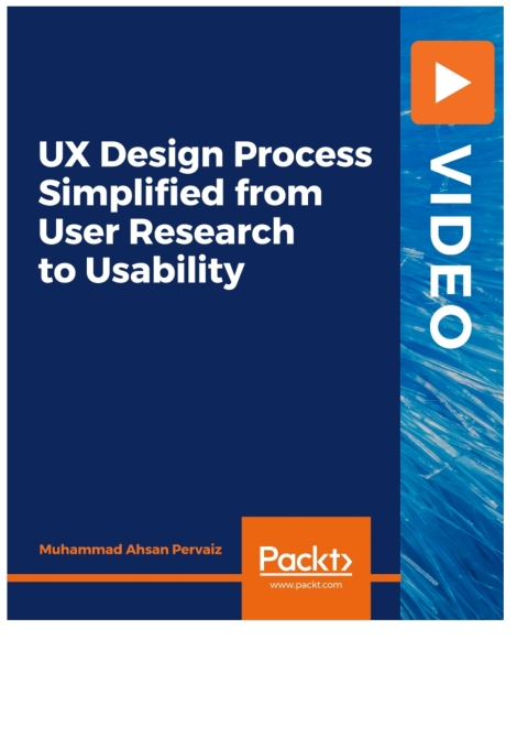 Cover image for book UX Design Process Simplified from User Research to Usability