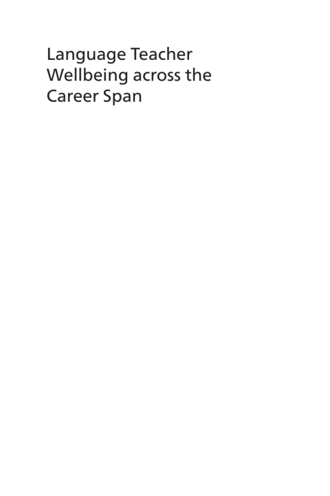 Cover image for book Language Teacher Wellbeing across the Career Span