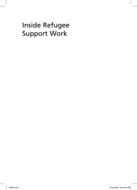 Cover image for book Inside Refugee Support Work