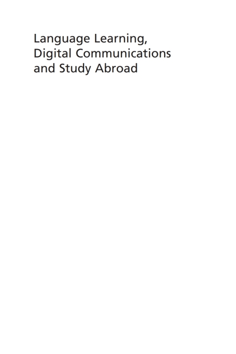 Cover image for book Language Learning, Digital Communications and Study Abroad