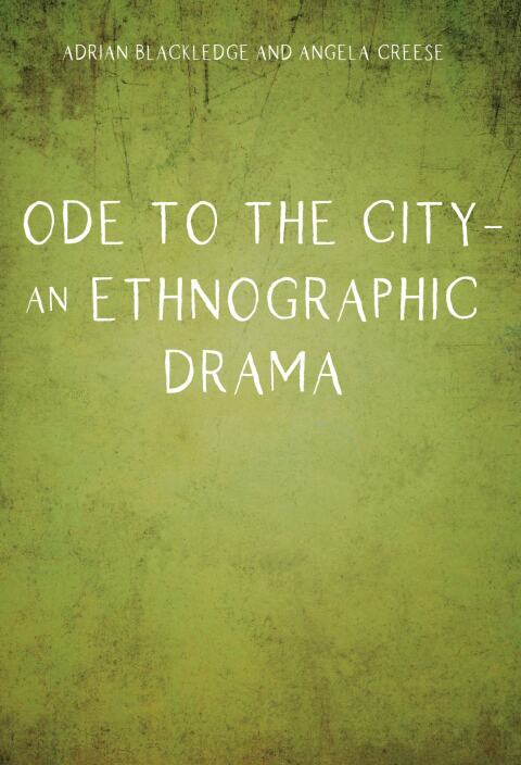 Cover image for book Ode to the City – An Ethnographic Drama