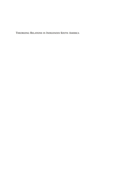 Cover image for book Theorizing Relations in Indigenous South America