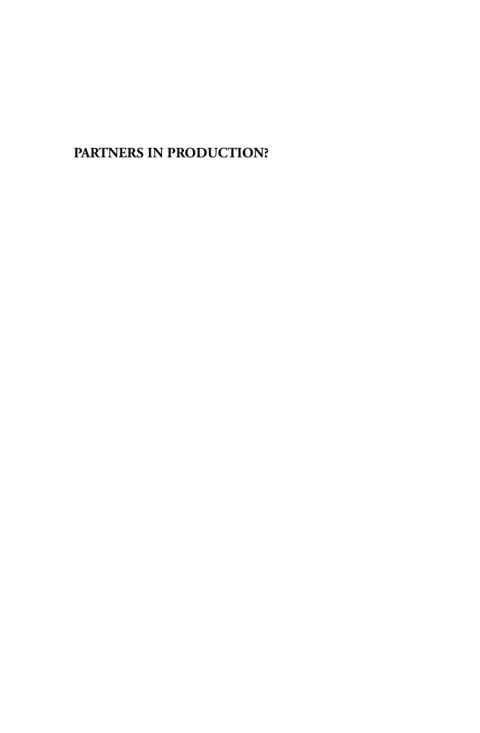 Cover image for book Partners in Production?