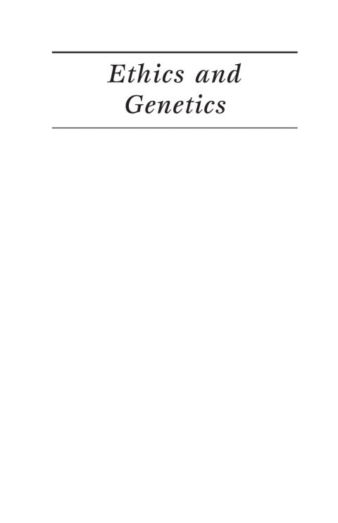 Cover image for book Ethics and Genetics