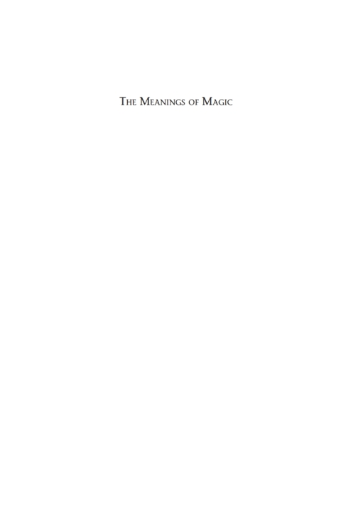 Cover image for book The Meanings of Magic