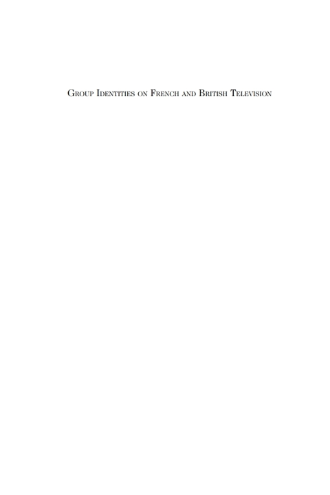 Cover image for book Group Identities on French and British Television