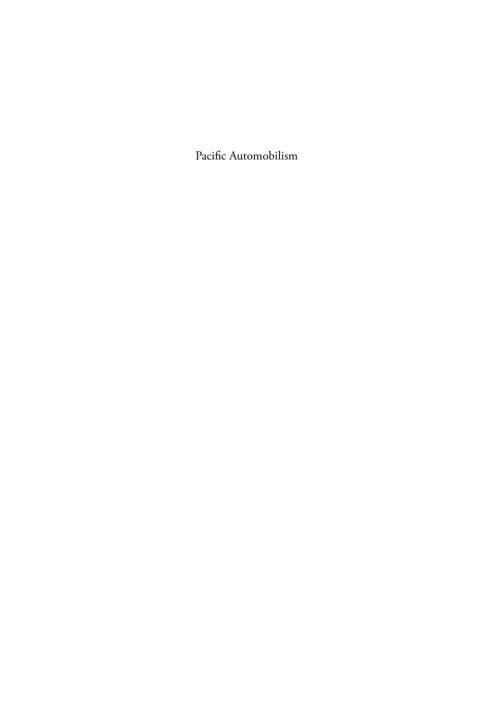 Cover image for book Pacific Automobilism