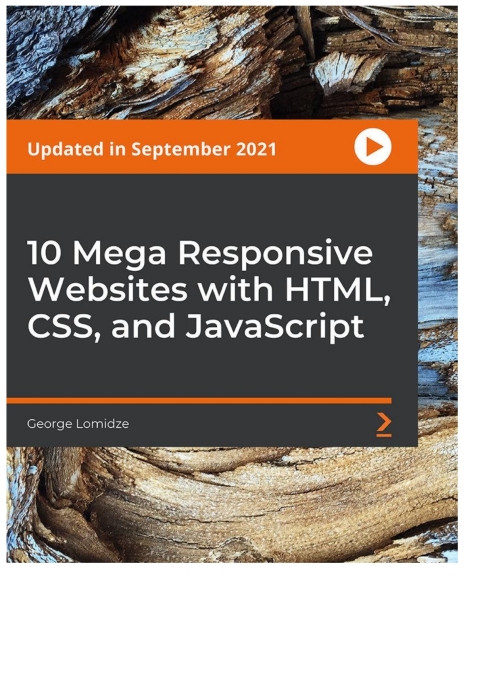 Cover image for book 10 Mega Responsive Websites with HTML, CSS, and JavaScript