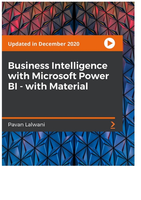 Cover image for book Business Intelligence with Microsoft Power BI - with Material