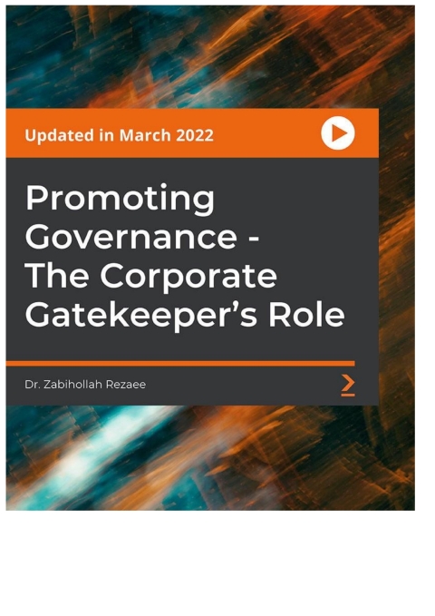 Cover image for book Promoting Governance - The Corporate Gatekeeper's Role