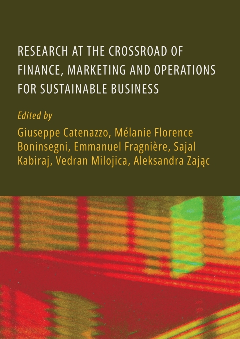 Cover image for book Research at the Crossroad of Finance, Marketing and Operations for Sustainable Business