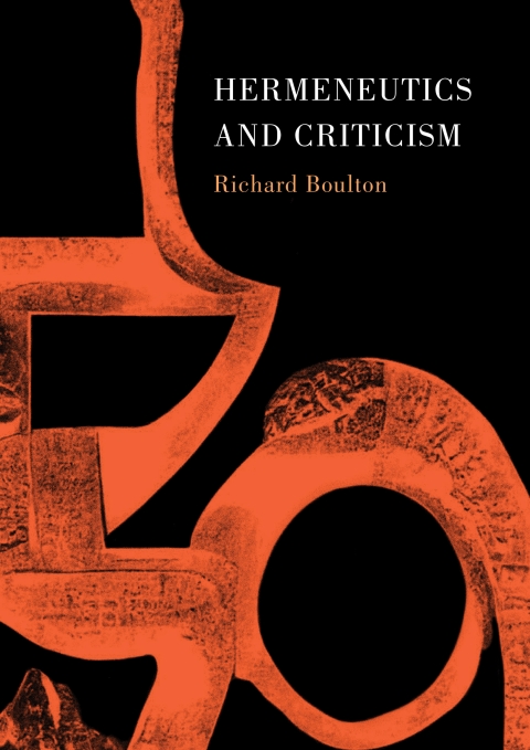 Cover image for book Hermeneutics and Criticism