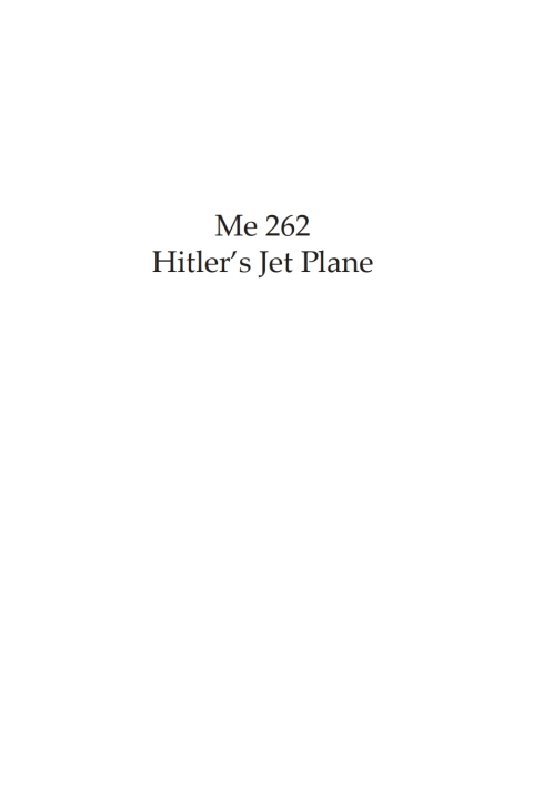 Cover image for book Hitler's Jet Plane