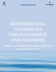 MATHEMATICAL TECHNIQUES FOR ECONOMICS AND BUSINESS (CUSTOM EBOOK)