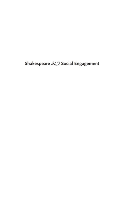 Cover image for book Shakespeare and Social Engagement