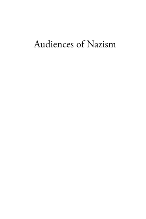 Cover image for book Audiences of Nazism