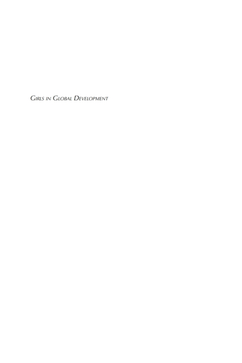 Cover image for book Girls in Global Development