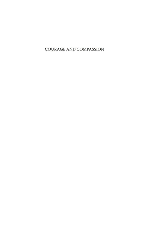Cover image for book Courage and Compassion