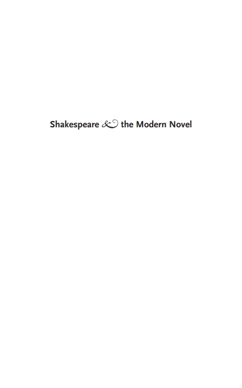 Cover image for book Shakespeare and the Modern Novel