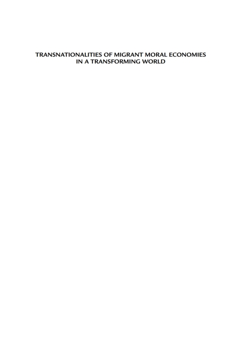 Cover image for book Transnationalities of Migrant Moral Economies in a Transforming World