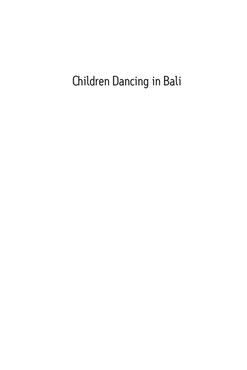 Cover image for book Children Dancing in Bali