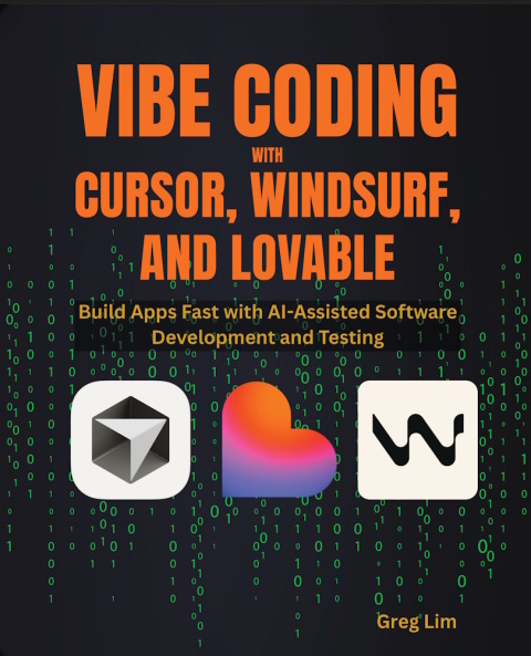 Cover image for book Vibe Coding with Cursor, Windsurf, and Lovable