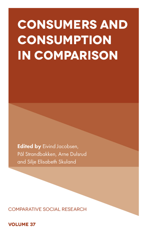 Cover image for book Consumers and Consumption in Comparison
