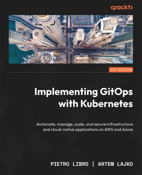 Cover image for book Implementing GitOps with Kubernetes