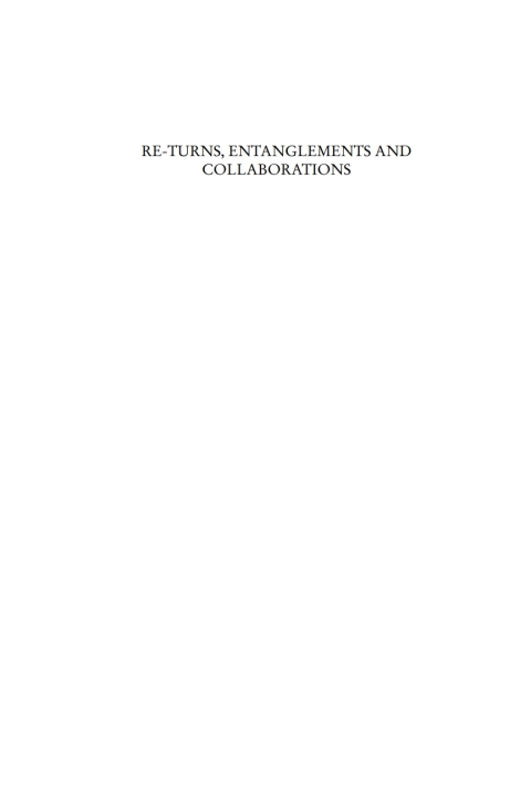 Cover image for book Re-Turns, Entanglements and Collaborations