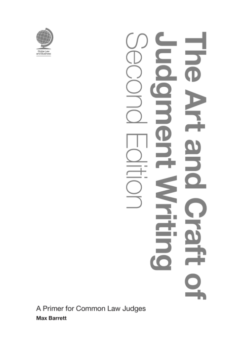 The Art and Craft of Judgment Writing 