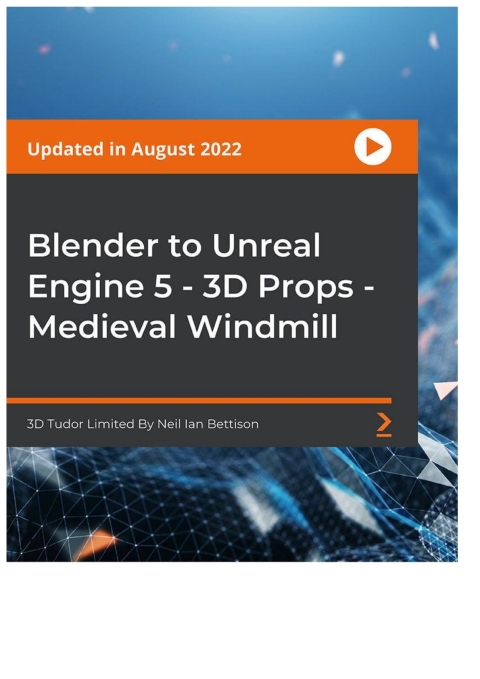 Cover image for book Blender to Unreal Engine 5 - 3D Props - Medieval Windmill