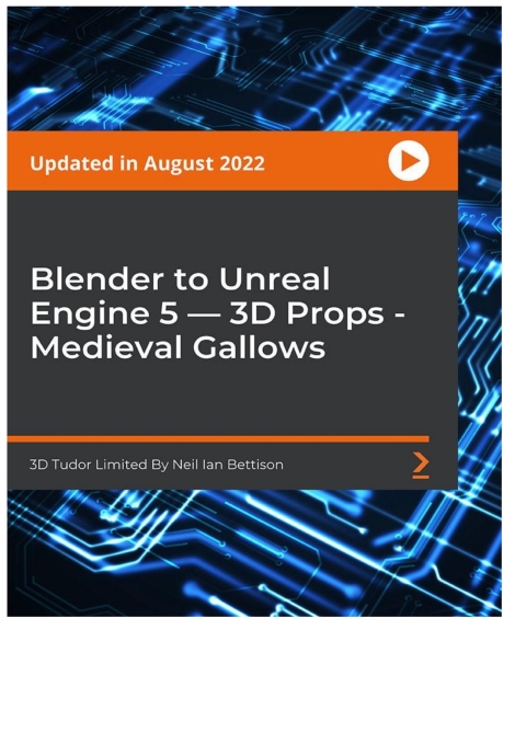 Cover image for book Blender to Unreal Engine 5 — 3D Props - Medieval Gallows