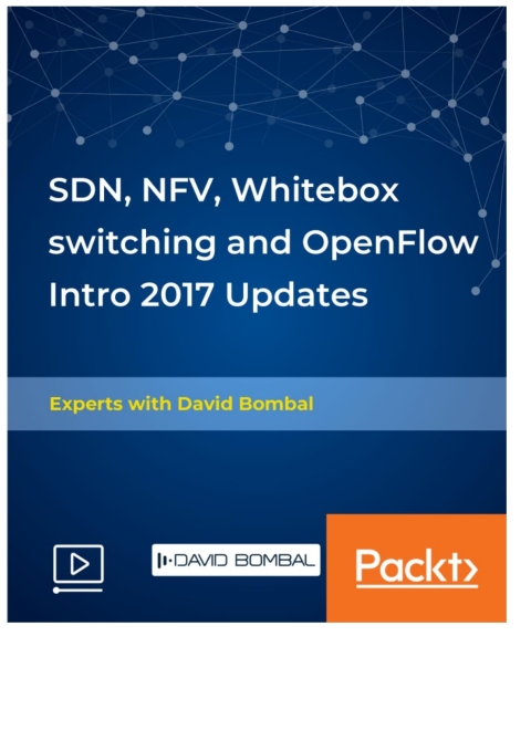 Cover image for book SDN, NFV, Whitebox switching and OpenFlow Intro 2017 Updates