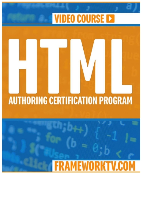 Cover image for book HTML AUTHORING CERTIFICATION PROGRAM