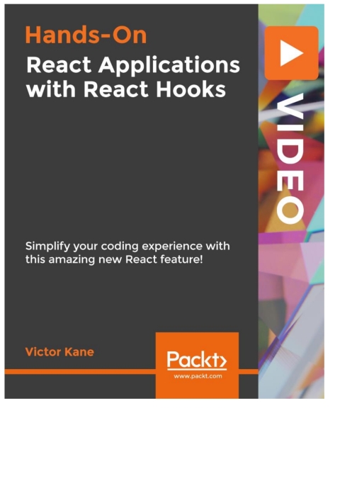 Cover image for book Hands-On React Applications with React Hooks