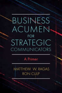 Cover image: Business Acumen for Strategic Communicators 9781838676629