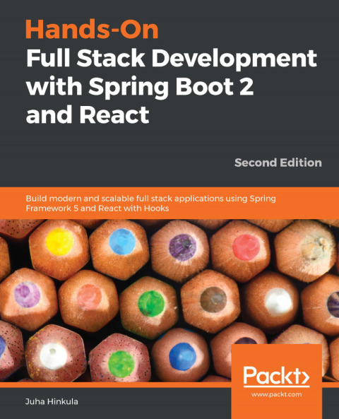 Cover image for book Hands-On Full Stack Development with Spring Boot 2 and React