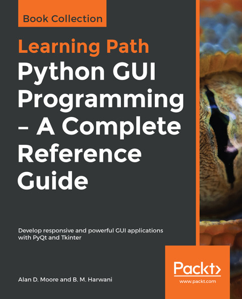 Cover image for book Python GUI Programming - A Complete Reference Guide