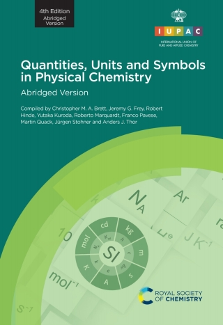 Quantities, Units and Symbols in Physical Chemistry