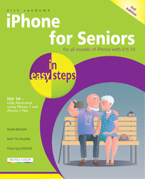 Cover image for book iPhone for Seniors in easy steps, 3rd edition
