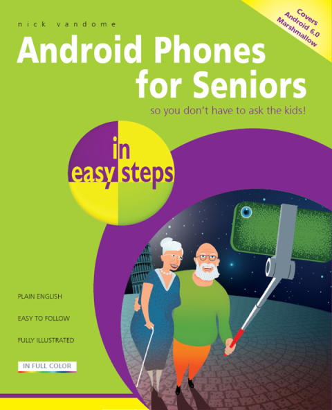Cover image for book Android Phones for Seniors in easy steps