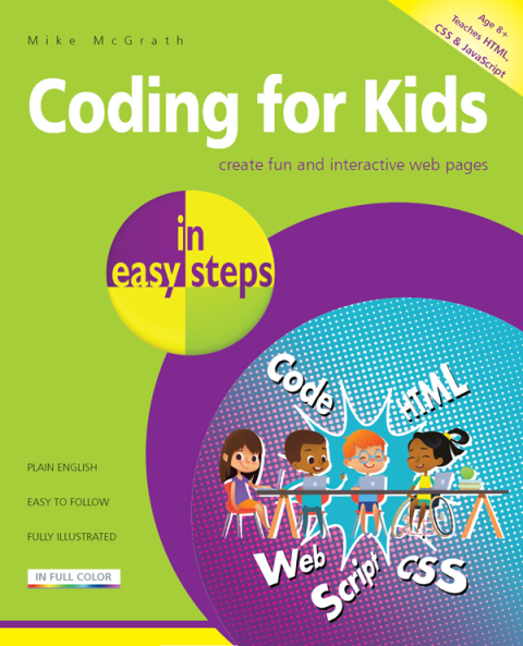 Cover image for book Coding for Kids in easy steps