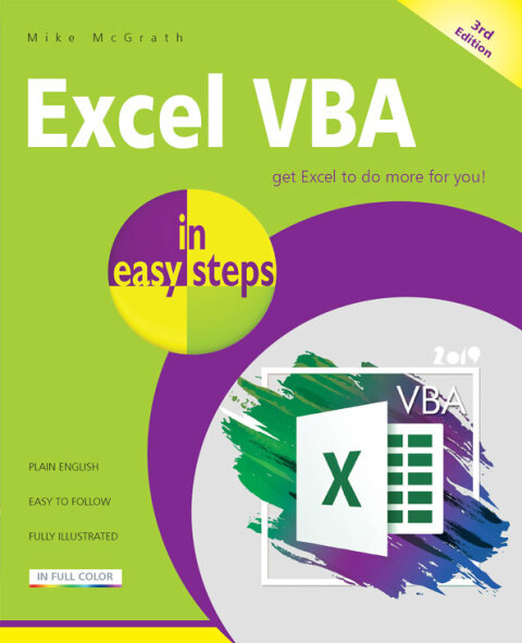Cover image for book Excel VBA in easy steps, 3rd Ed