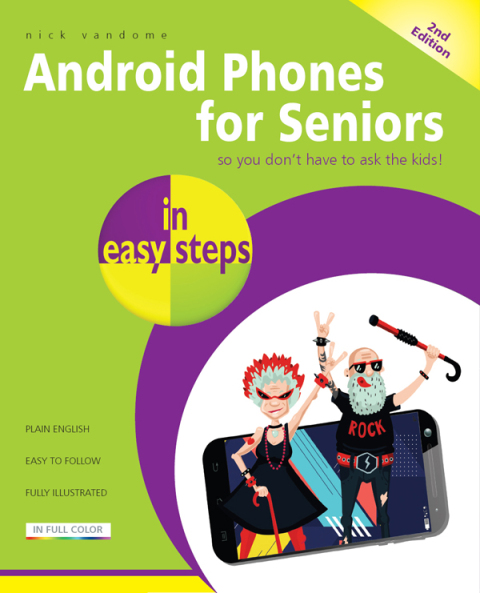 Cover image for book Android Phones for Seniors in easy steps, 2nd edition