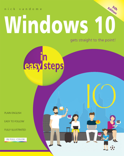 Cover image for book Windows 10 in easy steps, 5th edition