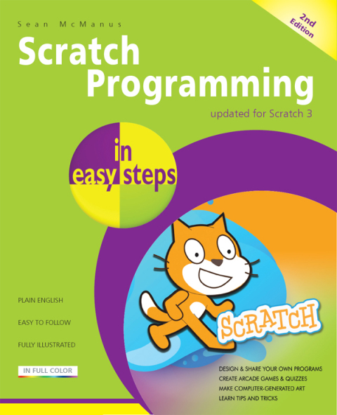 Cover image for book Scratch Programming in easy steps, 2nd edition